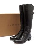 サルトル SARTORE SR1400 PARMA 432 T.MOR ロング ブーツ クロスストラップ バックジップ 35.5 22.5cm~23cm ダークブラウン