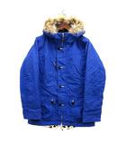  エクスニクス X-nix スキー スノーボードウェア 中綿 ジャケット ラクーンファー フード付き 裏地レオパード ブルー 青 M