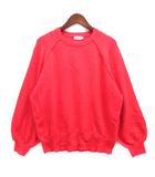 レプシィム ローリーズファーム LEPSIM LOWRYS FARM 5ゲージ アンゴラ混 クルー ニット セーター 長袖 レッド 赤 F