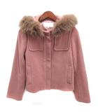 プロポーション ボディドレッシング PROPORTION BODY DRESSING Wモッサ フードファー ショート コート ピンク 2