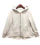 パシオーネ PASSIONE フレア スウェット パーカー ジップアップ 裏起毛 長袖 オートミール 38