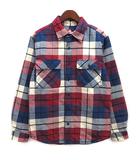 ボラードインシュレーテッド シャツ 長袖 中綿 オムニヒート PM7856 レッド ネイビー 赤 紺 S