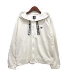 ニューバランス NEW BALANCE テリー フルジップ フーディ パーカー トレーニングウェア オフホワイト XL 大きいサイズ AWJ31187 美品