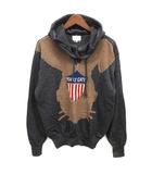 パーリーゲイツ PEARLY GATES ニット パーカー セーター プルオーバー ラビット 長袖 グレー F ゴルフ ヴィンテージ