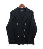テチチ Te chichi ミラノリブ ダブル ジャケット 金ボタン ネイビー 紺 F NSB-2300392