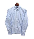 ラルフローレン RALPH LAUREN オックスフォード ボタンダウン シャツ 長袖 ワンポイント スーパースリムフィット ライトブルー 4