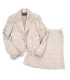 フラジール FRAGILE Soiree ツイード スーツ セットアップ ジャケット スカート ベビーピンク 38