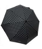 ロイスクレヨン Lois CRAYON 折り畳み 傘 ボタン ドット 黒 ブラック