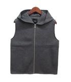 セオリー Theory ウール カシミヤ フード ジップ ベスト NEW DIVIDE GC HOOD ZIP VEST グレー P 4309603