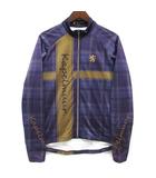  カペルミュール KAPELMUUR レーシング サーモ ジャケット チェック 裏フリース パープル 紫 L サイクルウェア