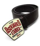 ディースクエアード DSQUARED2 STAROCK レザー ベルト 茶 ブラウン M