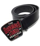 ディースクエアード DSQUARED2 STAROCK レザー ベルト 黒 ブラック M
