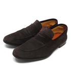 マグナーニ MAGNANNI スエード コインローファー スリッポン 15787 ブラウン 39 約24.5cm