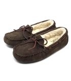 アグ UGG ダコタ DAKOTA  ムートン モカシン シューズ スリッポン ブラウン 茶 22cm 1107949