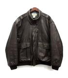 エルエルビーン L.L.BEAN 80s A-2 レザー フライトジャケット ブルゾン H706 ブラウン XXL USA製 ヴィンテージ