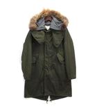 フォーワンセブンバイエディフィス 417byEDIFICE モッズコート ボアフリース ライナー フード ファー カーキグリーン M
