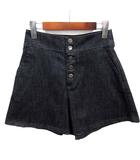 トゥービーバイアニエスベー To b. by agnes b. ハイウエスト デニム ショートパンツ インディゴ 36 0665099