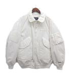 フリークスストア FREAKS STORE プラスフェニックス +phenix ゴアテックス GORE-TEX ダウン フライトジャケット 白 ホワイト L