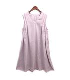 ネストローブ nest Robe 2024AW リネン ショルダータック ノースリーブ ワンピース ラベンダー F 01243-1134