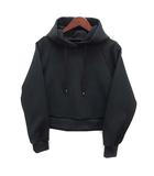 ストロベリーフィールズ STRAWBERRY-FIELDS ライトネオダンボール ショート スウェット パーカー ブラック 黒 2 41-16602