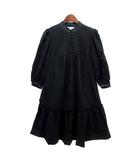 リーバイス Levi's レース ワンピース パフスリーブ ネイビー ブラック 紺 黒 S P 73687-0000