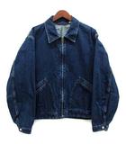 ジーユー GU デニム ジップアップ ジャケットブルー 青 L 311-353111