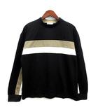 タケオキクチ TAKEO KIKUCHI tk. ラインパネル カットソー Tシャツ 長袖 ロンT ブラック系 黒 M 170-39126 美品