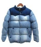 ベイフロー BAYFLOW デニム ダウン ジャケット コンチョボタン ブルー 青 4