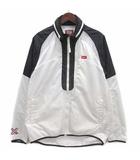 ウインドブレーカー ナイロン ジャケット ホワイト ブラック 白 黒 M OKJ220