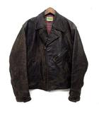 リーバイス Levi's LVC ホースハイド 馬革 レザー ダブル スポーツ ジャケット ライダース 茶 ブラウン L UK イギリス製