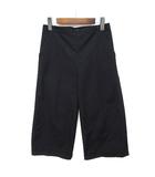 マーガレットハウエル MARGARET HOWELL ウール コットン クロップド ワイド パンツ ダークネイビー 1