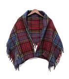 ハイランドツイード HIGHLAND TWEEDS タータンチェック ウール ブランケット ひざ掛け ブルー 青