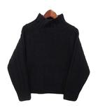 マーガレットハウエル MARGARET HOWELL ハイネック ワイドリブ ジャンパー セーター 長袖 ニット HIGH NECK RIBBED JUMPER ブラック 黒 2 0263602 スコットランド製