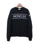 モンクレール MONCLER ロゴプリント スウェット シャツ クルーネック トレーナー 裏起毛 2023AW I29548G00016 ネイビー 紺 14A 164cm