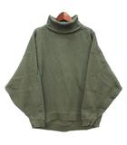 2020AW ヘビーウェイト タートルネック スウェット トレーナー 裏起毛 長袖 グリーン 緑 F