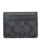 シグネチャー カードケース ID パスケース F75027 グレー ブラック