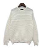 グリーンレーベルリラクシング ユナイテッドアローズ green label relaxing テープメッシュ クルーネック ニット セーター コットン ホワイト 白 S 32131401397