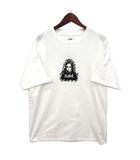 フロッキープリント Tシャツ 半袖 ホワイト 白 M 105211011005