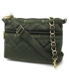 レスポートサック LesportSAC チェーン キルト 2WAY クラッチ バッグ ポーチ CHAIN COSMETIC CLUTCH ダークオリーブ