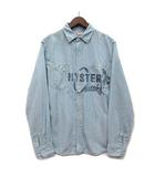 ヒステリックグラマー HYSTERIC GLAMOUR CLASSICS プリント 長袖 ワークシャツ コットン リネン 02171AH04 ブルー L