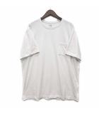 ショートスリーブ スモールロゴ ポケット Tシャツ 半袖 ロゴ刺繍 NT321003X ホワイト 白 XXL