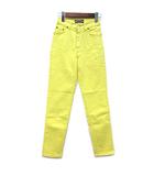 アクアヴェルデ acquaverde Jeans ストレッチ スリム テーパード パンツ イエロー 36 DMC ヴィンテージ