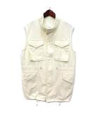 フリークスストア FREAKS STORE ミリタリー ロング ベスト ジップアップ アイボリー F 223-3561