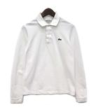 ラコステ LACOSTE 鹿の子 ポロシャツ 長袖 ホワイト 白 2 L1312 ☆AA★