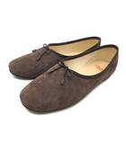 オペラナショナルドパリ Opera National de Paris スエード バレエシューズ ブラウン 茶 37 約23.5cm フランス製