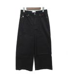 サムシング something LISA ワイド デニムパンツ ジーンズ ブラック 黒 L SEA58 美品