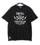スカルフライト SKULL FLIGHT クロスボーン Tシャツ カットソー 半袖 ブラック 黒 XL 新品同様