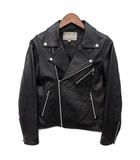 ユナイテッドアローズ A DAY IN THE LIFE UNITED ARROWS ラムレザー ダブル ライダース ジャケット ブラック 黒 38