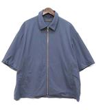 シティ CITY ウール ストレッチ ジップアップ シャツ ジャケット 半袖 ブルーグレー系 2 111343020 春夏