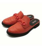 カンペール CAMPER ツインズ TWINS フラット ビット ミュール サボ レザー K201270-004 レッド 赤 39 約25cm